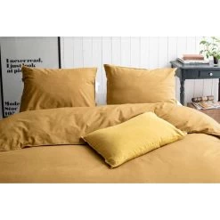 Walra Dekbedovertrek Vintage Cotton - Mosterd - 240x200/220 Cm 6 Walra Dekbedovertrek Vintage Cotton - Mosterd - 240x200/220 Cm -Bedbekleding schommelt. 31105474 9050