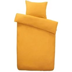 Ambiante Dekbedovertrek Katoen - Oker - 140x200/220 Cm