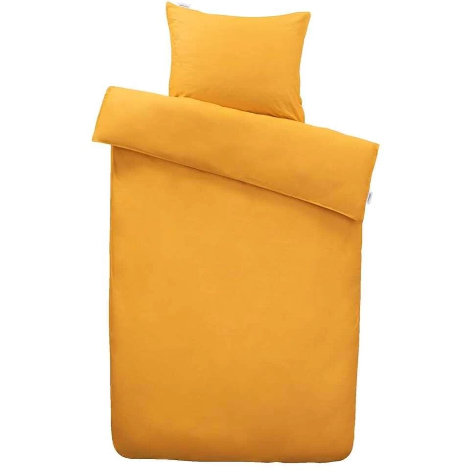 Ambiante Dekbedovertrek Katoen - Oker - 140x200/220 Cm 1 Ambiante Dekbedovertrek Katoen - Oker - 140x200/220 Cm