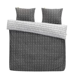 Walra Dekbedovertrek More Dashes - Antraciet - 240x200/220 Cm