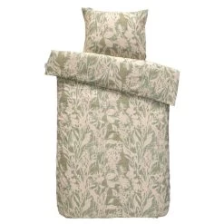 Ariadne At Home Dekbedovertrek Botanical - Groen - 140x200/220 Cm