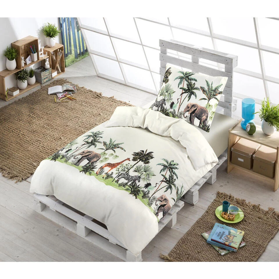Comfort Dekbedovertrek Job Dieren - Off-white - 140x200 Cm 3 Comfort Dekbedovertrek Job Dieren - Off-white - 140x200 Cm - Afbeelding 3