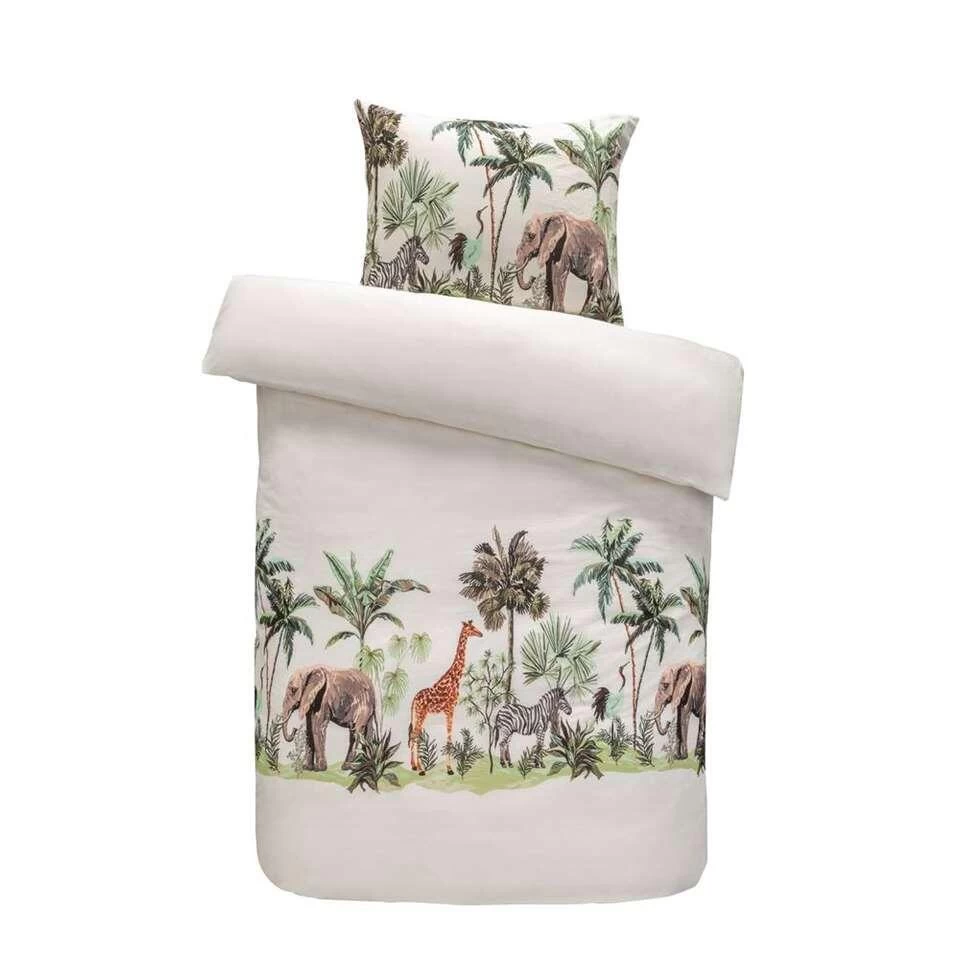 Comfort Dekbedovertrek Job Dieren - Off-white - 140x200 Cm 1 Comfort Dekbedovertrek Job Dieren - Off-white - 140x200 Cm