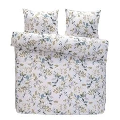 Royal Dekbedovertrek Carlijn Botanisch - Wit - 240x200/220 Cm