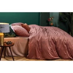 Royal At Home By Beddinghouse Dekbedovertrek Cosy Corduroy - Roze - 140x200/220 Cm -Bedbekleding schommelt. 31105889 9050