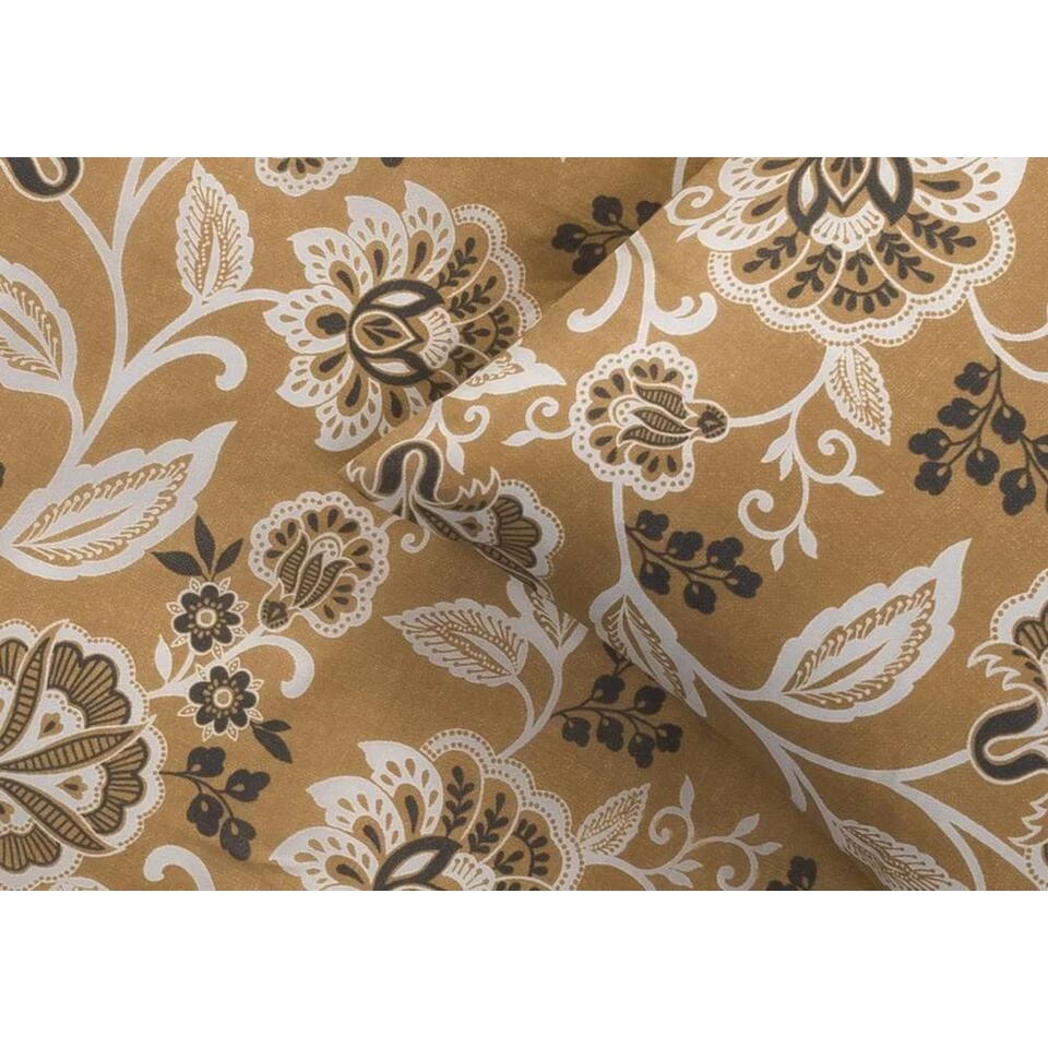 Dekbedovertrek Linea Botanisch - Oker - 200x220 Cm 2 Dekbedovertrek Linea Botanisch - Oker - 200x220 Cm - Afbeelding 2