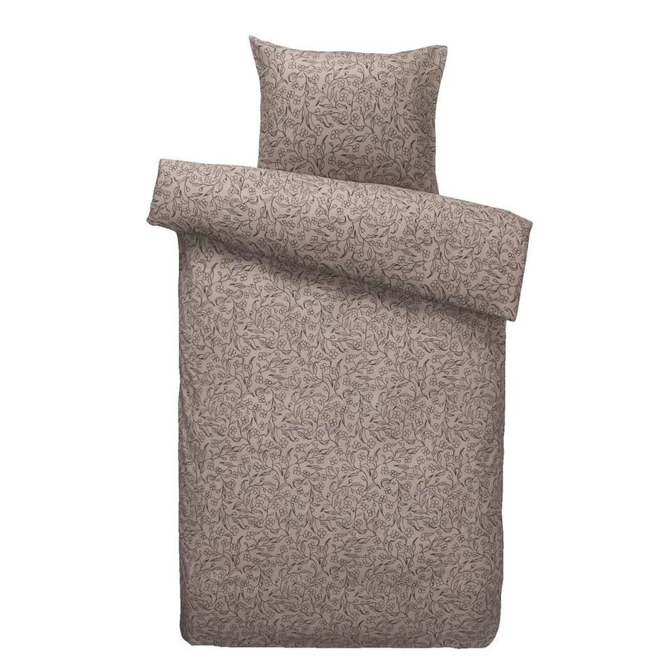 Dekbedovertrek Rane Bloemen - Roze/zwart - 140x220 Cm 1 Dekbedovertrek Rane Bloemen - Roze/zwart - 140x220 Cm
