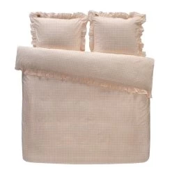 Dindi Home Dekbedovertrek Sleepover Party Ruiten - Roze - 200x200/220 Cm
