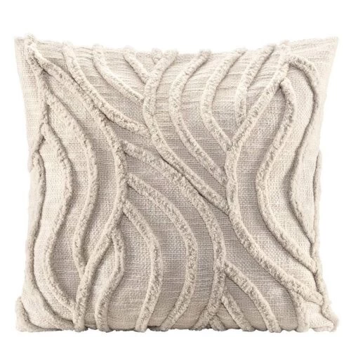 Sierkussen Vinn - Beige - 45x45 Cm -Bedbekleding schommelt. 34104720