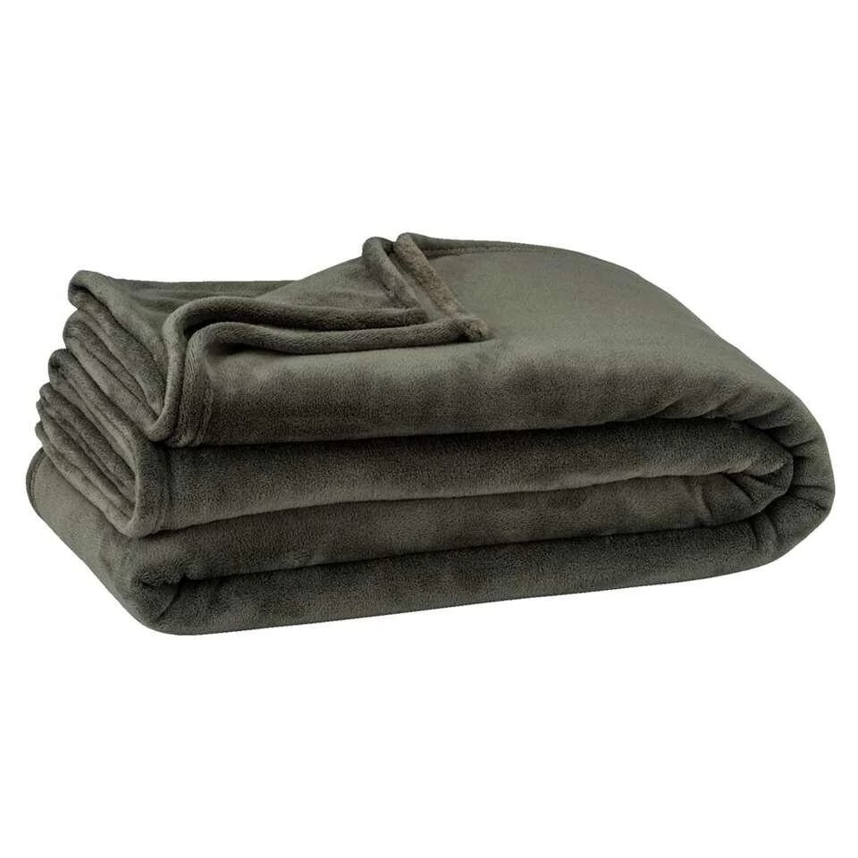 Plaid Niek XXL - Agave Groen - 240x220 Cm 2 Plaid Niek XXL - Agave Groen - 240x220 Cm - Afbeelding 2