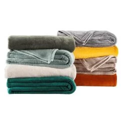 Plaid Niek XXL - Blauwgroen - 240x220 Cm -Bedbekleding schommelt. 36100620 4051