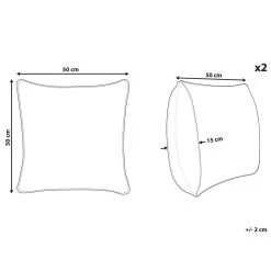 Beliani Sierkussen SAFI - Blauw Katoen -Bedbekleding schommelt. 407f9da8ead947efa0015b884a05836f