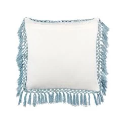 Beliani Sierkussen PALLIDA - Wit Katoen 7 Beliani Sierkussen PALLIDA - Wit Katoen -Bedbekleding schommelt. 431966d513254f098724e973b5e3bf21