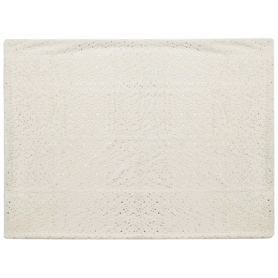 Beliani Plaid ALAZEYA - Beige Polyester 4 Beliani Plaid ALAZEYA - Beige Polyester - Afbeelding 4