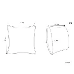 Beliani Sierkussen YUZURI - Groen Fluweel -Bedbekleding schommelt. 47e7e444344b427fb8538fbbfcd80806