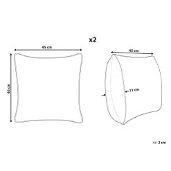 Beliani Sierkussen DIASCIA - Groen Fluweel -Bedbekleding schommelt. 4bb7db513f3e4adf867aeee586feaeeb