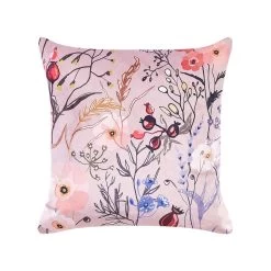 Beliani Sierkussen ANEMONES - Roze Fluweel -Bedbekleding schommelt. 4d497247d7244e9296a85c05132b6e88