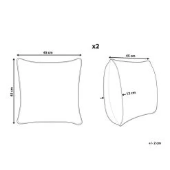 Beliani Sierkussen GARDENIA - Blauw Fluweel 6 Beliani Sierkussen GARDENIA - Blauw Fluweel -Bedbekleding schommelt. 52b2798f32c947fabe993f53708ddf11