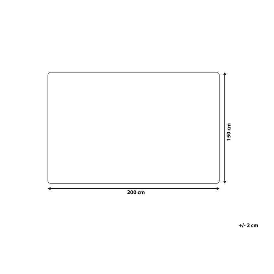 Beliani Plaid TOURZA - Wit Acryl 3 Beliani Plaid TOURZA - Wit Acryl - Afbeelding 3