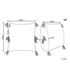 Beliani Sierkussen AVIUM - Blauw Katoen 6 Beliani Sierkussen AVIUM - Blauw Katoen -Bedbekleding schommelt. 6fa276abe24e4193acb3e83ed4b04615