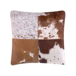 Beliani Sierkussen MARADY - Bruin Leer, Katoen 7 Beliani Sierkussen MARADY - Bruin Leer, Katoen -Bedbekleding schommelt. 72f8f51754204a57841d38131e7ffa51