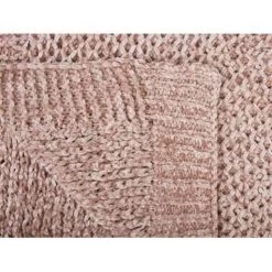 Beliani Plaid HAIFA - Roze Polyester -Bedbekleding schommelt. 767a544fe45c43298a7c027c0e0140c9