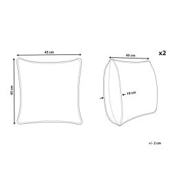 Beliani Sierkussen SOTOL - Multicolor Polyester -Bedbekleding schommelt. 7c244e71f976489da9966ec4631464f5
