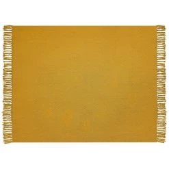 Beliani Plaid YARSA - Geel Katoen 7 Beliani Plaid YARSA - Geel Katoen -Bedbekleding schommelt. 7f57f8a144684b81b682fdc411e469b9