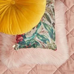 KAAT Amsterdam Plaid Ogibly - Roze - 260x260 Cm -Bedbekleding schommelt. 81024741 0300