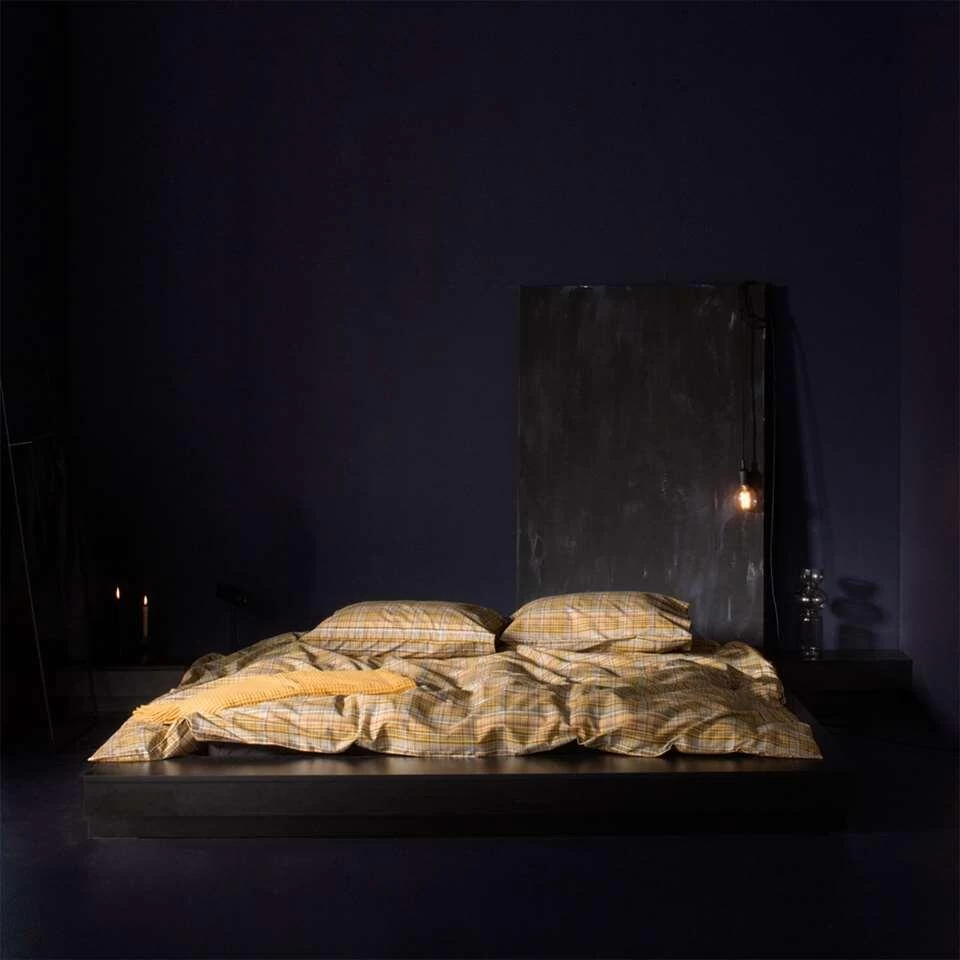 Damai Dekbedovertrek Signore - Oker - 260x200/220 Cm 2 Damai Dekbedovertrek Signore - Oker - 260x200/220 Cm - Afbeelding 2