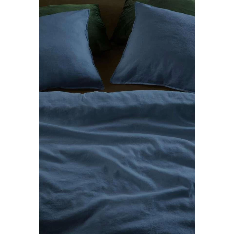 At Home By Beddinghouse Dekbedovertrek Easy - Blauw - 240x200/220 Cm 2 At Home By Beddinghouse Dekbedovertrek Easy - Blauw - 240x200/220 Cm - Afbeelding 2