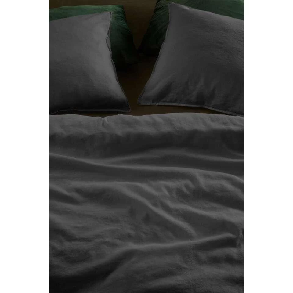 At Home By Beddinghouse Dekbedovertrek Easy - Grijs - 240x200/220 Cm 2 At Home By Beddinghouse Dekbedovertrek Easy - Grijs - 240x200/220 Cm - Afbeelding 2