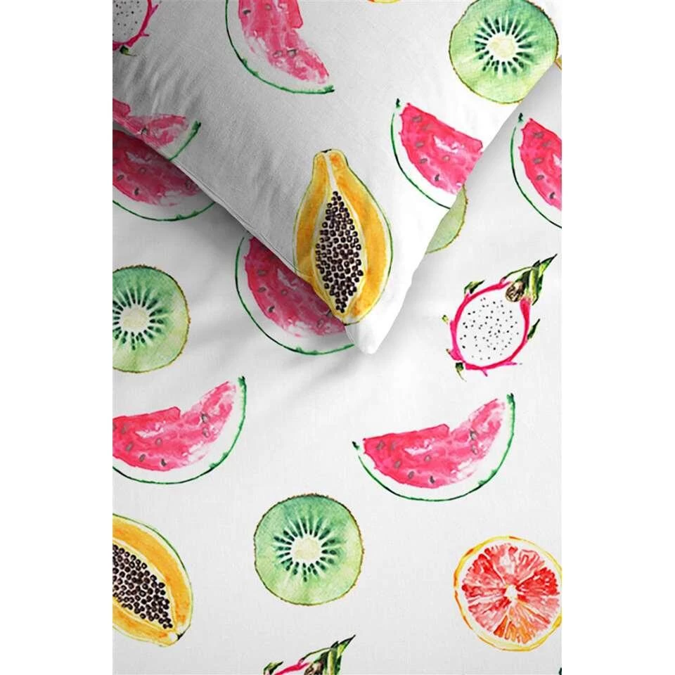 Ambiante Dekbedovertrek Tutti Frutti - Multikleur - 140x200/220 Cm 2 Ambiante Dekbedovertrek Tutti Frutti - Multikleur - 140x200/220 Cm - Afbeelding 2