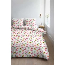Ambiante Dekbedovertrek Tutti Frutti - Multikleur - 240x200/220 Cm -Bedbekleding schommelt. 81027916 0200