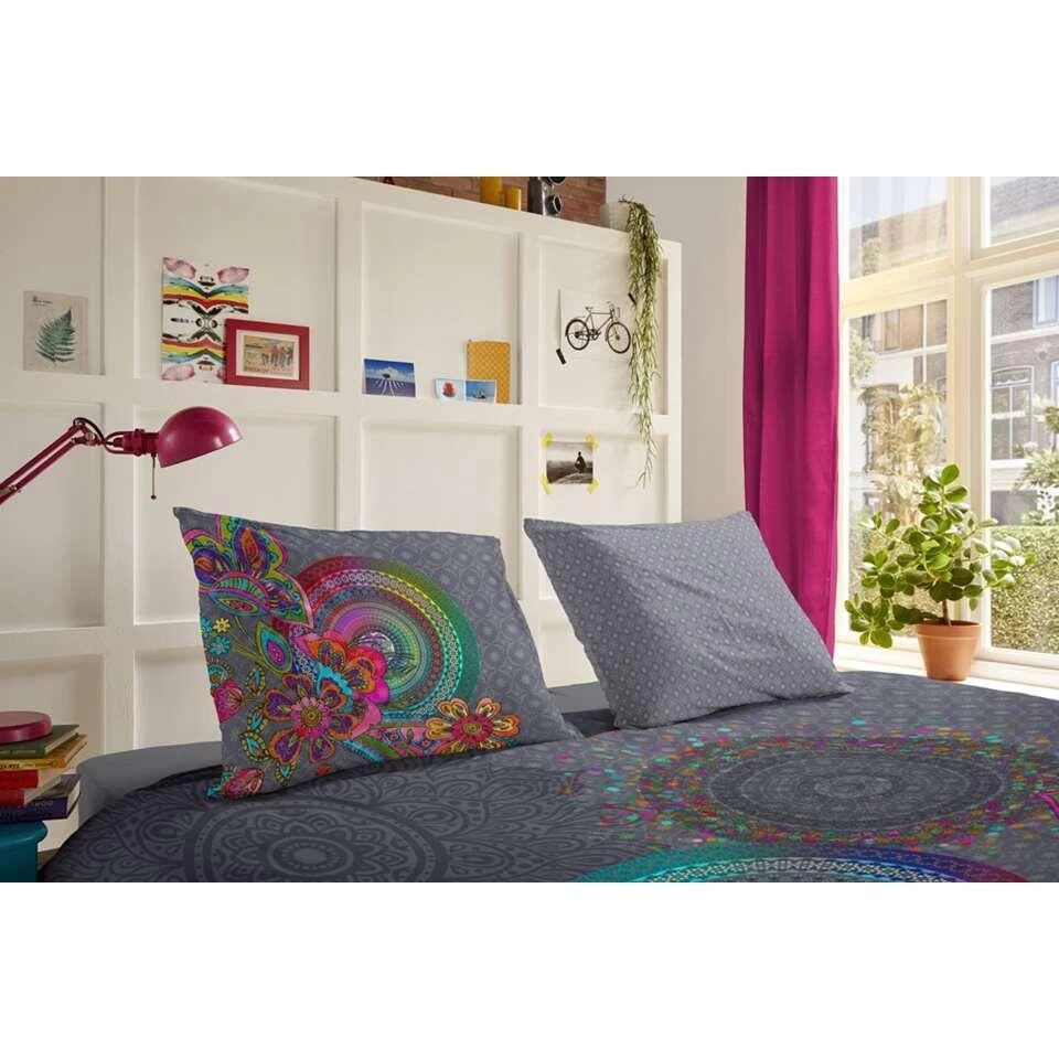 Hip Dekbedovertrek Flanel Iniga - Grijs - 200x200/220 Cm 2 Hip Dekbedovertrek Flanel Iniga - Grijs - 200x200/220 Cm - Afbeelding 2