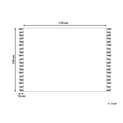 Beliani Plaid KULAC - Zwart Katoen -Bedbekleding schommelt. 812e49f70c9e4bab84402ec86790e2f4