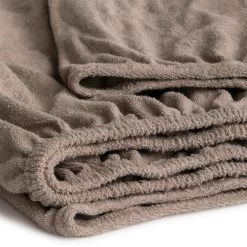 Cinderella - Topper Hoeslaken (tot 15 Cm) - Badstof - 140x200/210 - Taupe -Bedbekleding schommelt. 8b2e7e9a6dc848b09c5abea8f2af86f0