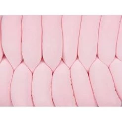 Beliani Sierkussen PANARA - Roze Fluweel -Bedbekleding schommelt. 9b45a225d4bb4f47a88b64683bfbeea9