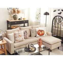 Beliani Sierkussen CUCURBITA - Beige Fluweel -Bedbekleding schommelt. 9d96f3c4bfe14b4ab2c5294545b0bce3 1