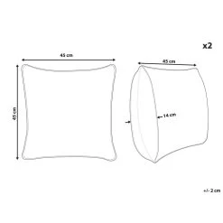 Beliani Sierkussen PILEA - Groen Polyester 6 Beliani Sierkussen PILEA - Groen Polyester -Bedbekleding schommelt. b9155b8d329143fca9019509a51a69f1