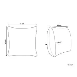 Beliani Sierkussen PAIKA - Grijs Katoen -Bedbekleding schommelt. d34149aed7fe4a25895472640d75dd5c