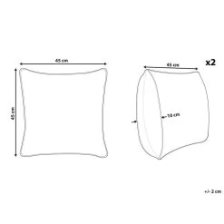 Beliani Sierkussen HYDRANGEA - Zwart Katoen -Bedbekleding schommelt. dbaafb8a98864043b1a9a3b9d60c7c69 1