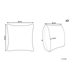 Beliani Sierkussen MARADY - Bruin Leer, Katoen 6 Beliani Sierkussen MARADY - Bruin Leer, Katoen -Bedbekleding schommelt. ddaedbff6c5f41e184e16546cee41e35