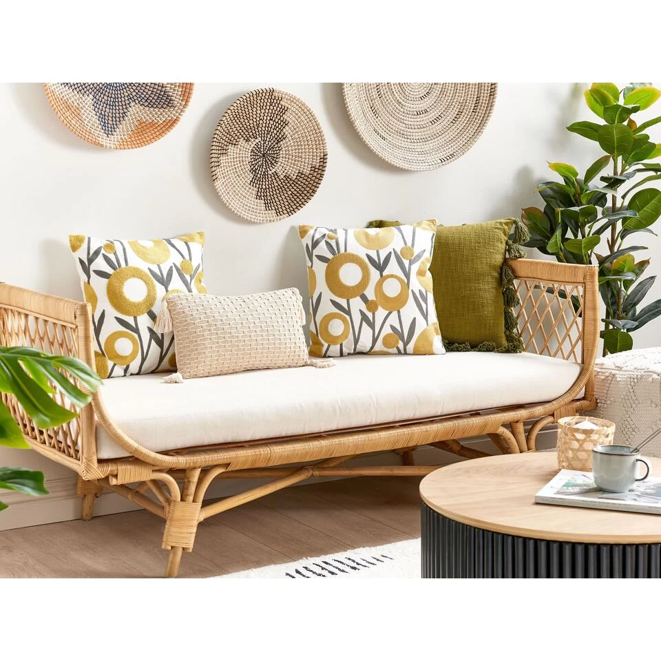 Beliani Sierkussen SHALLOT - Multicolor Katoen 2 Beliani Sierkussen SHALLOT - Multicolor Katoen - Afbeelding 2