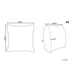 Beliani Sierkussen DIGITALIS - Grijs Katoen -Bedbekleding schommelt. e6176e5c37024cd6bc587f4cf0f07f84