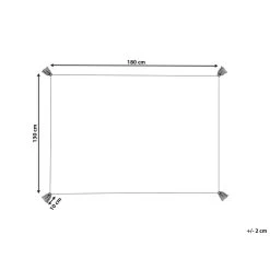 Beliani Plaid DIBRUGARH - Multicolor Katoen -Bedbekleding schommelt. ebf42739477d4f71af596b70a60f87d7 1