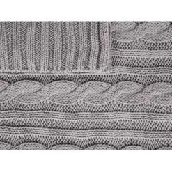 Beliani Plaid ANAMUR - Grijs Katoen -Bedbekleding schommelt. fcdabefaf49747f282d5760a5e4de4ca